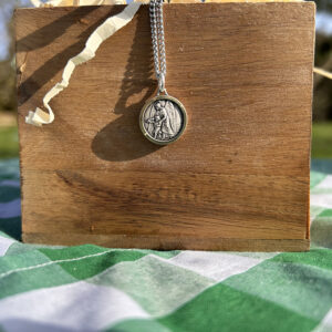 Silver Plated Guardian Angel Necklet
