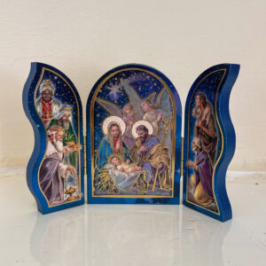 Wooden Nativity Triptych